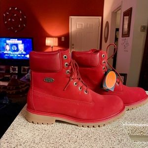 Men’s Lugz Red Boots Size 8
